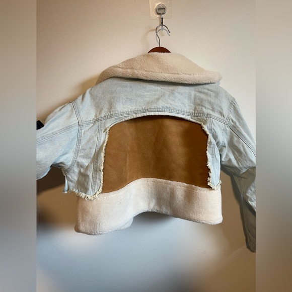 Cropped Multi Fabric Jacket - Picture 3 of 5